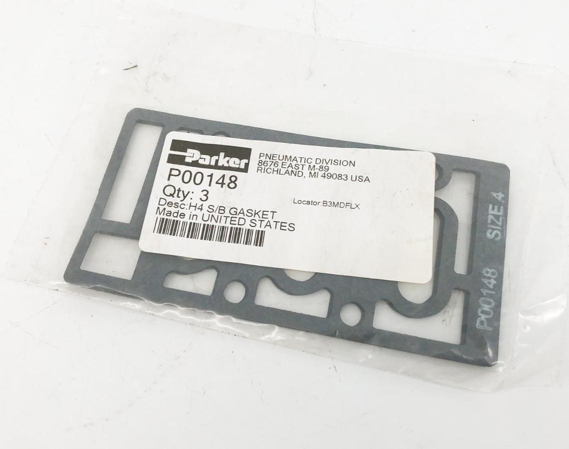 Bag of 3 New Parker P00148 Gaskets Size 4 H4 S/B GASKET