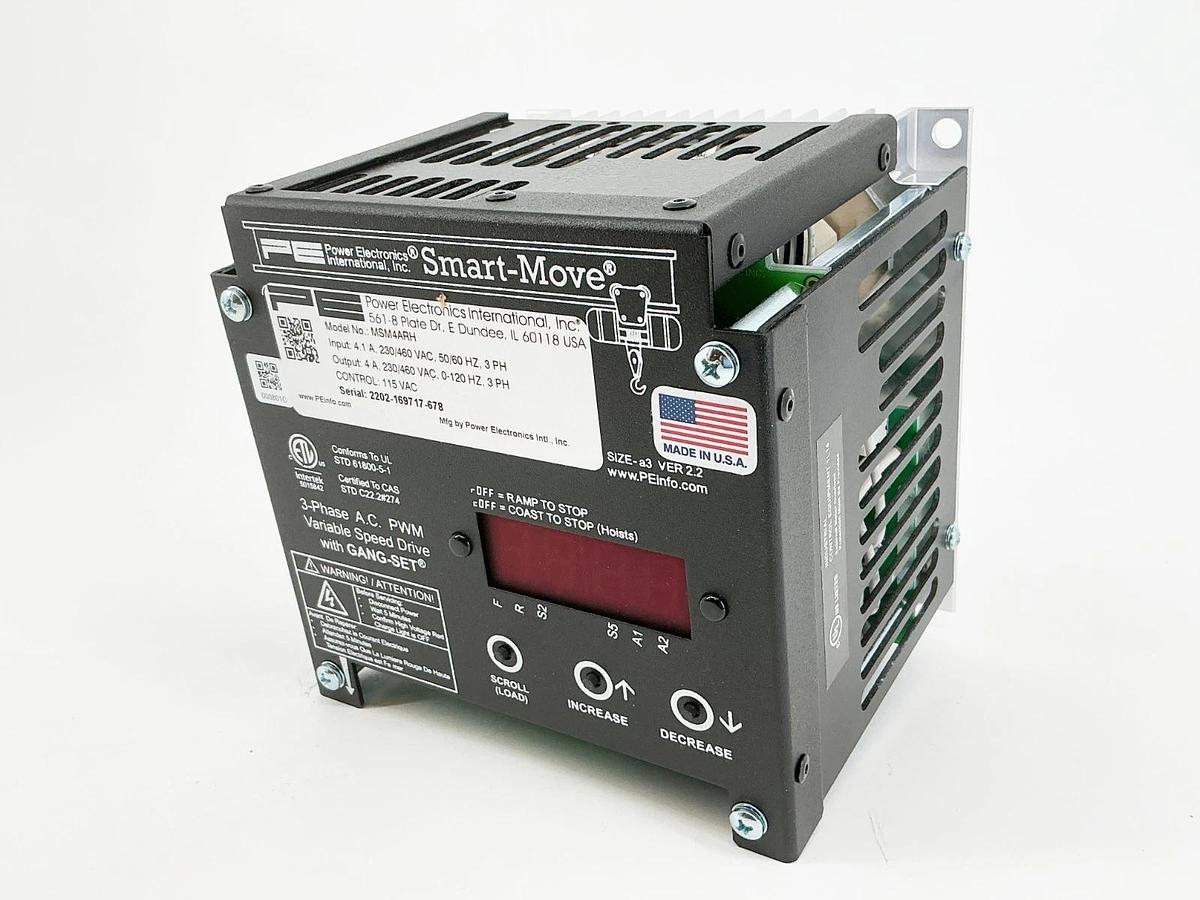 New PE MSM4ARH Micro Speed Smart Move Drive 2HP 4FLA 480V