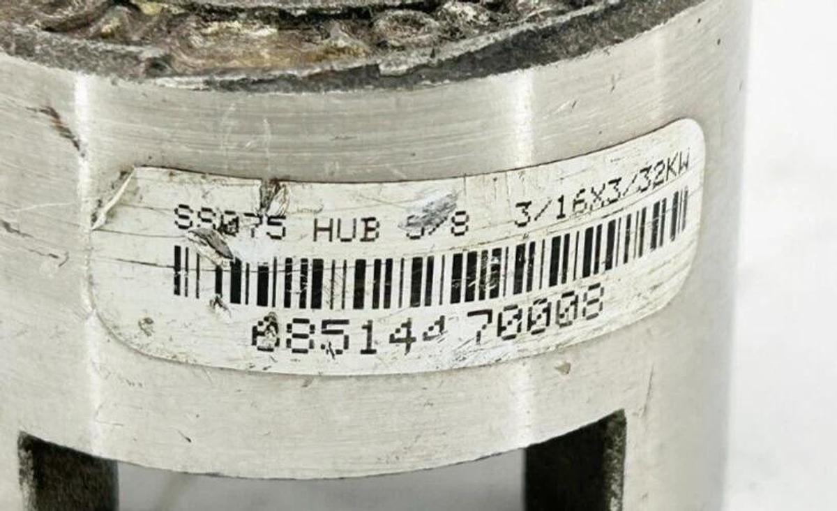 Used Lovejoy SS-075 Jaw Coupling Hub .75" Bore 3/4 3/16x 3/32 KW HUB Stainless Steel