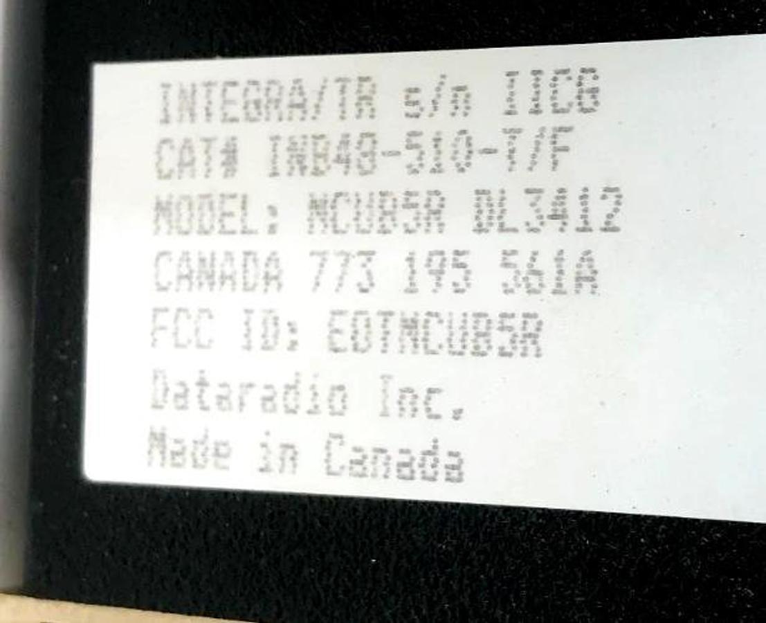 Used Dataradio INB48-510-T/F Integra Wireless Radio Modem NCUB5R DL3412