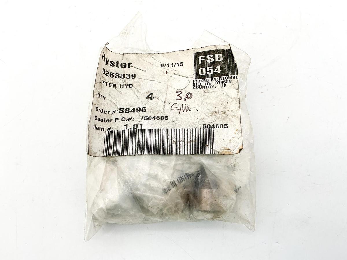 New Bag of 4 Hyster 0263839 Lifter HYD