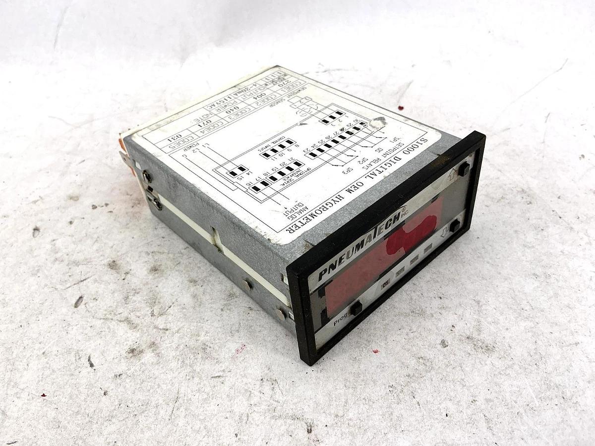 Used Kahn 75-1625-5-1 Pneumatech S1000 Digital OEM Hygrometer Analog 115VAC