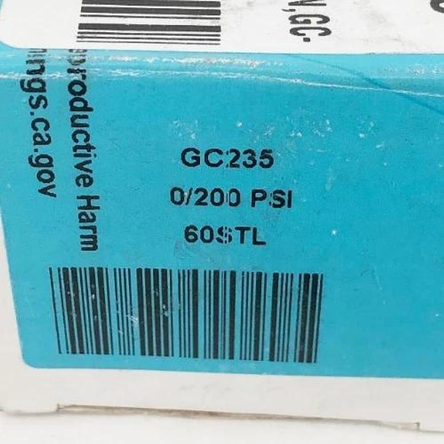 Lot of 2 New Dixon GC235 Dry Gauge 0-200psi 2" Face 1/4" Back Mount
