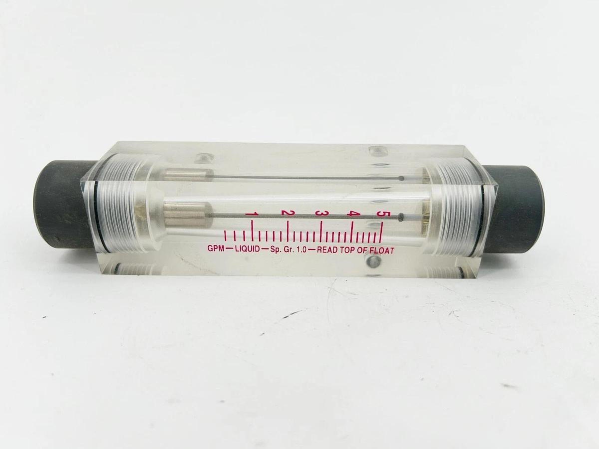 New Omega FL7304 Flowmeter 0.5GPM to 5GPM 125PSI 316SS