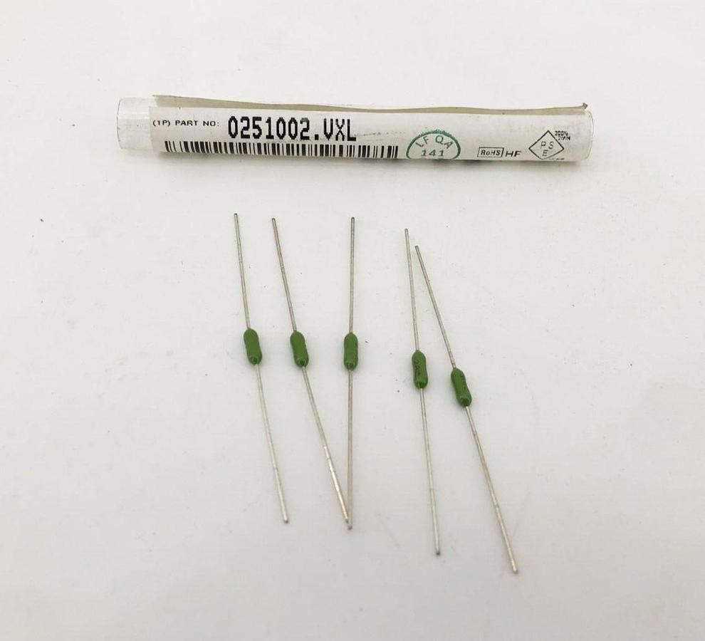 Pack of 5 New Littelfuse 0251002.VXL Fast-Acting PICO II Fuses 125V 2A 0251002
