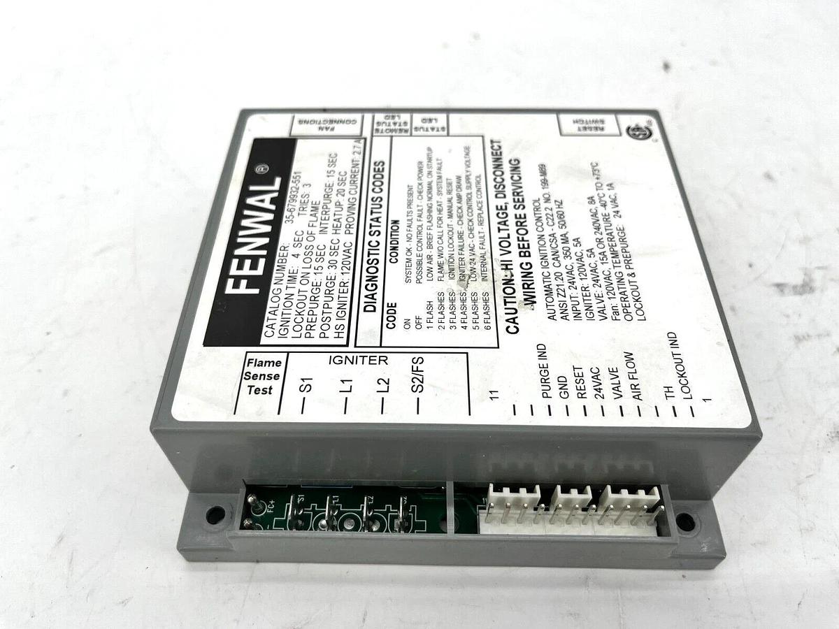 Used Fenwal 35-679932-551 Automatic Ignition Control Module 24VAC