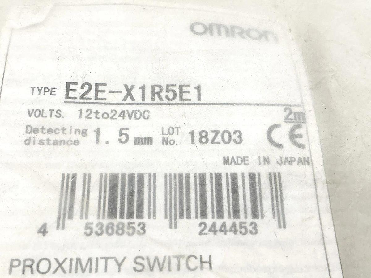 New Omron E2E-X1R5E1 Proximity Switch 12-24VDC 1.5MM Detecting Distance