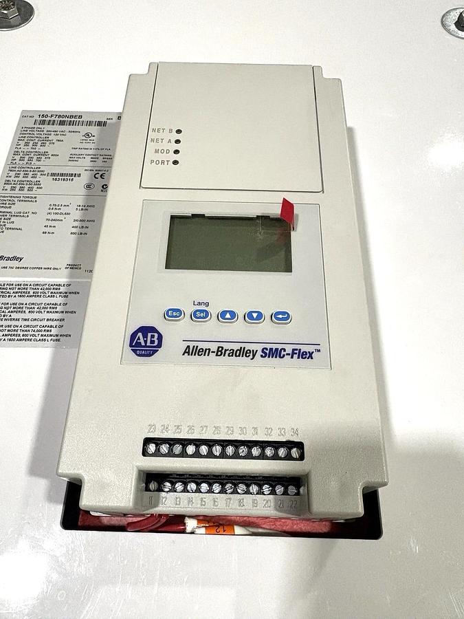 Allen Bradley 150-F780NBEB Ser. B SMC-Flex Soft Starter 480V 600HP 780A Max