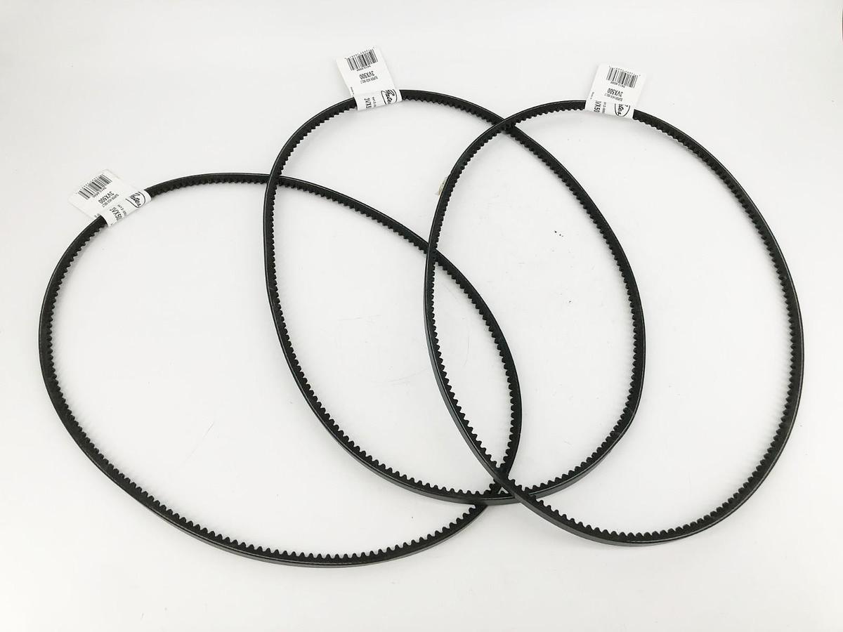 Lot of 3 New Gates 3VX500 Super HC Cogged V-Belts 9412-0500 - No Box