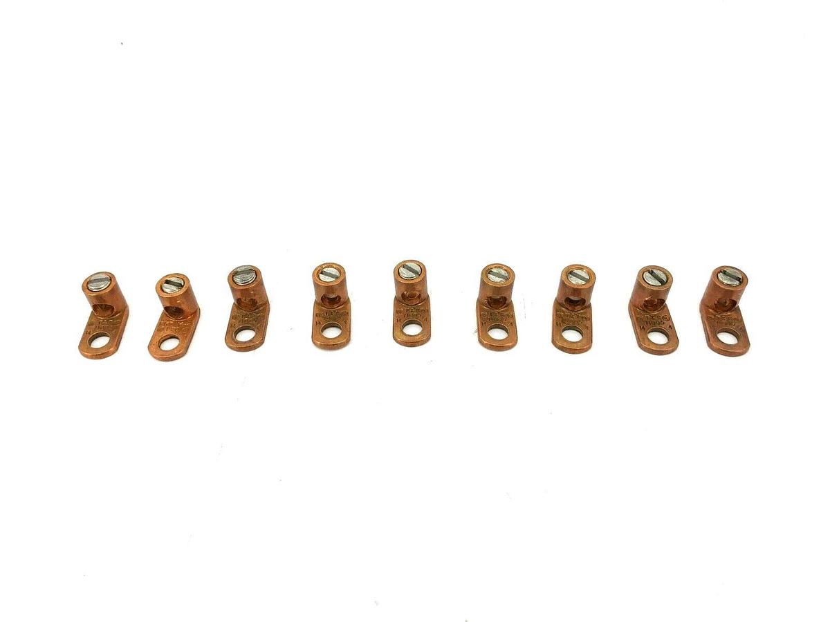 Lot of 9 New Thomas & Betts 71005-TB Copper Cone Screw Lugs 14-4AWG