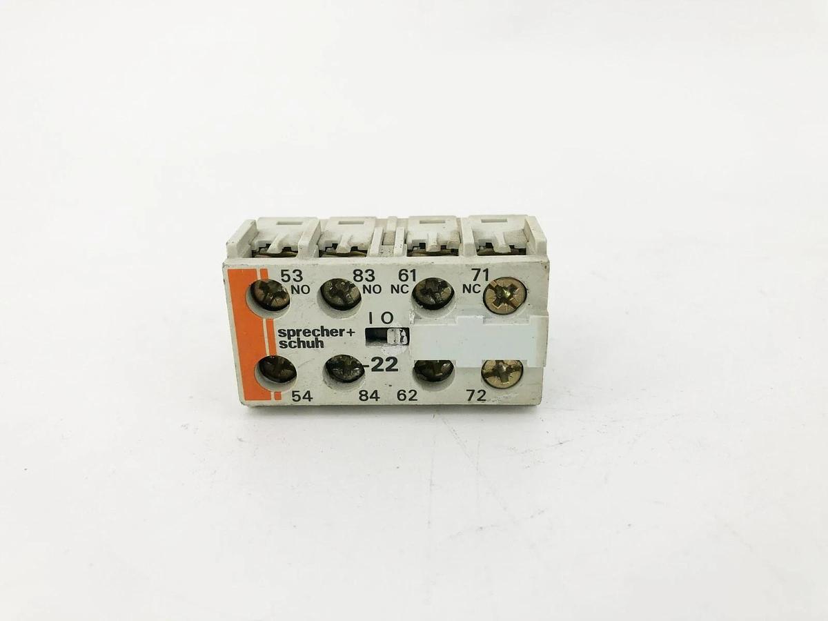 Used Lot of 3 Sprecher + Schuh CS4-P Auxiliary Contacts