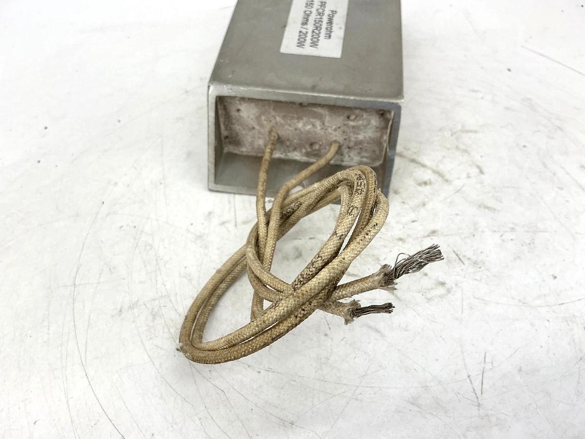 Used Powerohm PFCR150R200W Braking Resistor 2-Wire 150OHMS 200-Watts