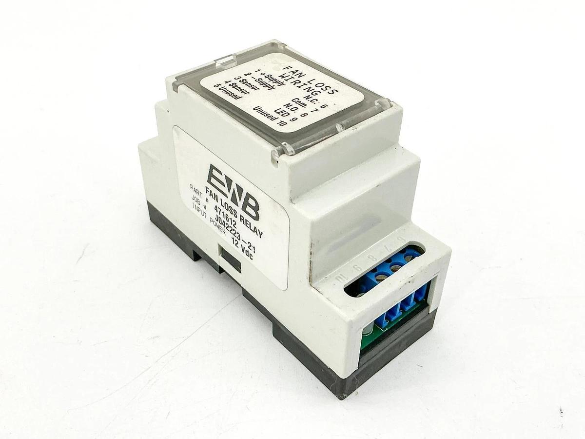 New E.W. Bowman 471612 Fan Loss Wiring Relay 12VDC - No Box