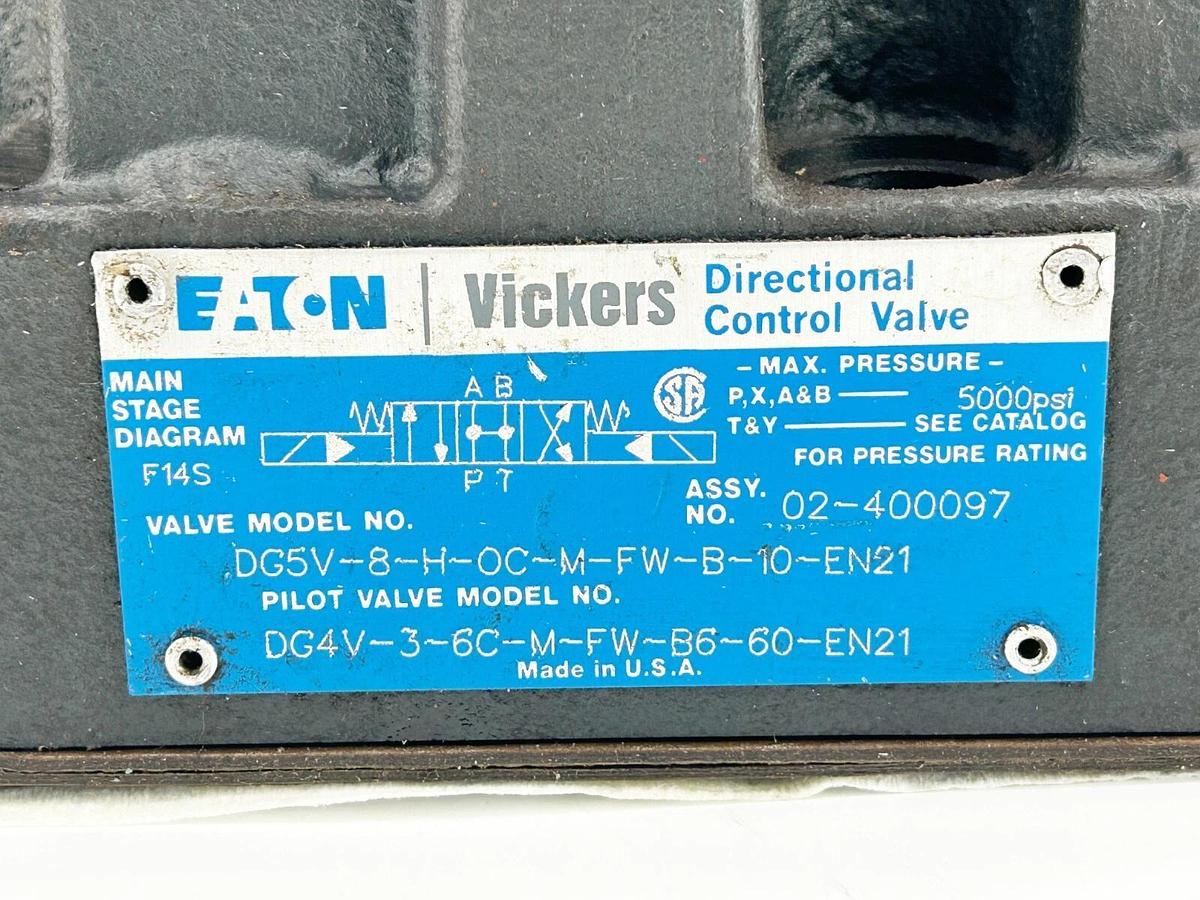 New Vickers DG5V-8-H-OC-M-FW-B-10-EN21  Control Valve 5000PSI 02-400097