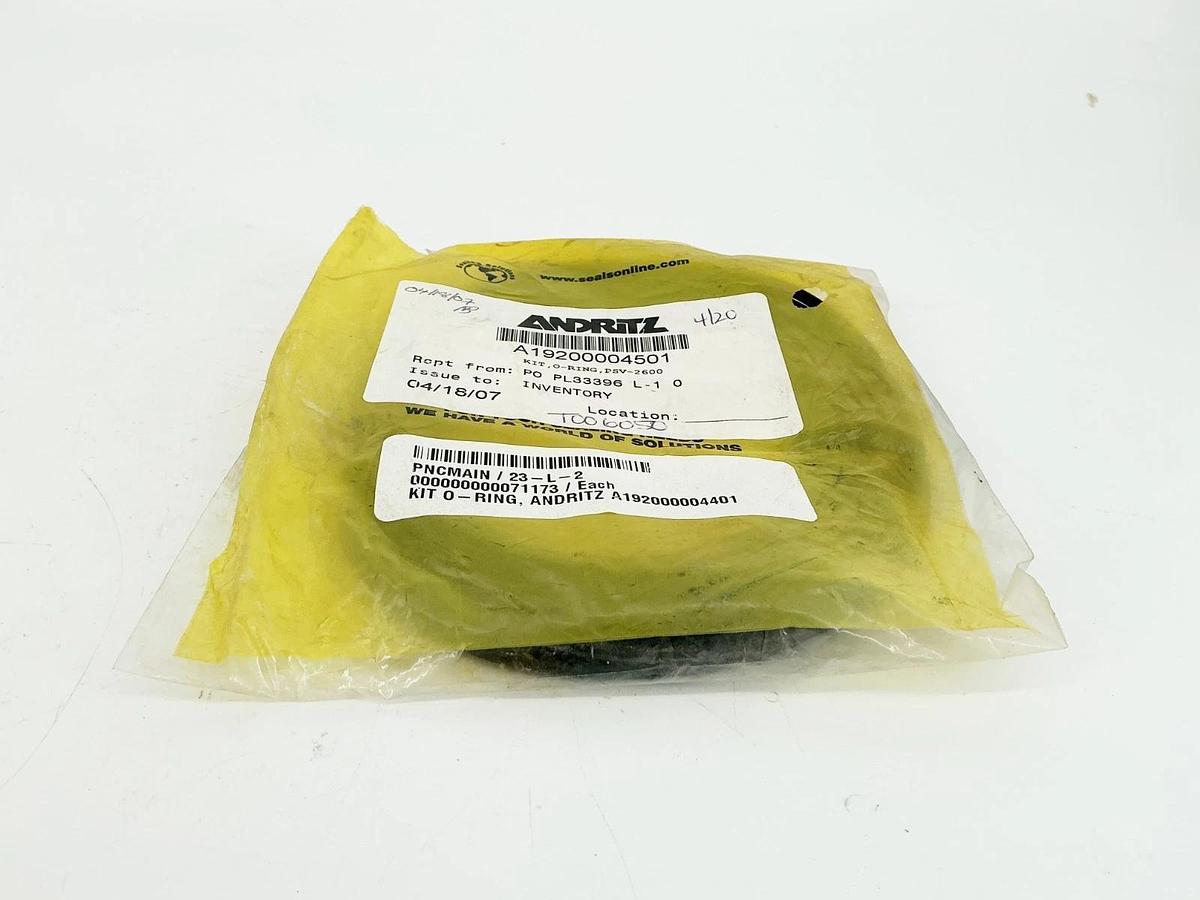 New Andritz A19200004501 O-Ring Kit PSV-2600