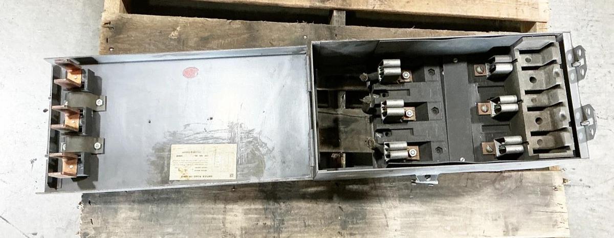Used Square D SD9344 Fusible Bus Plug 200A 575AC HP 50 3PH 3W