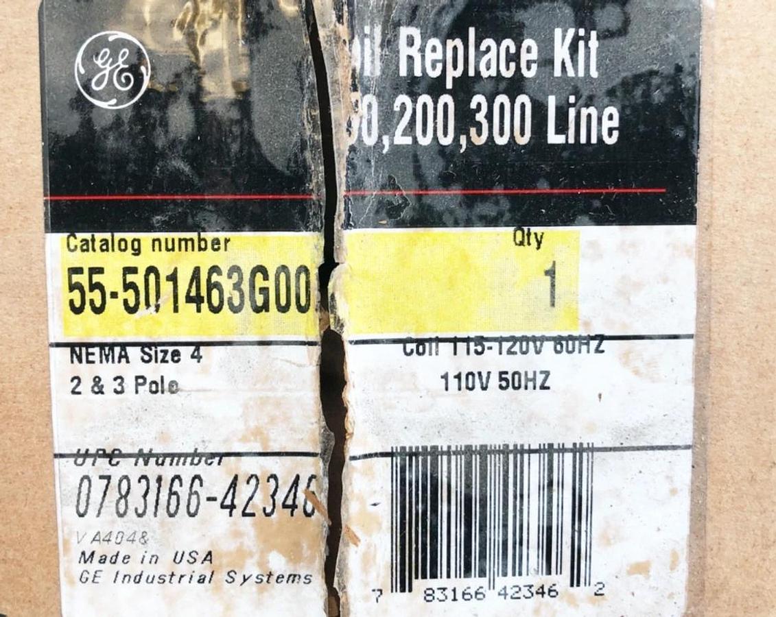 New GE General Electric 55-501463G002 Coil 115-120/110VAC 2 & 3 Pole NEMA 4