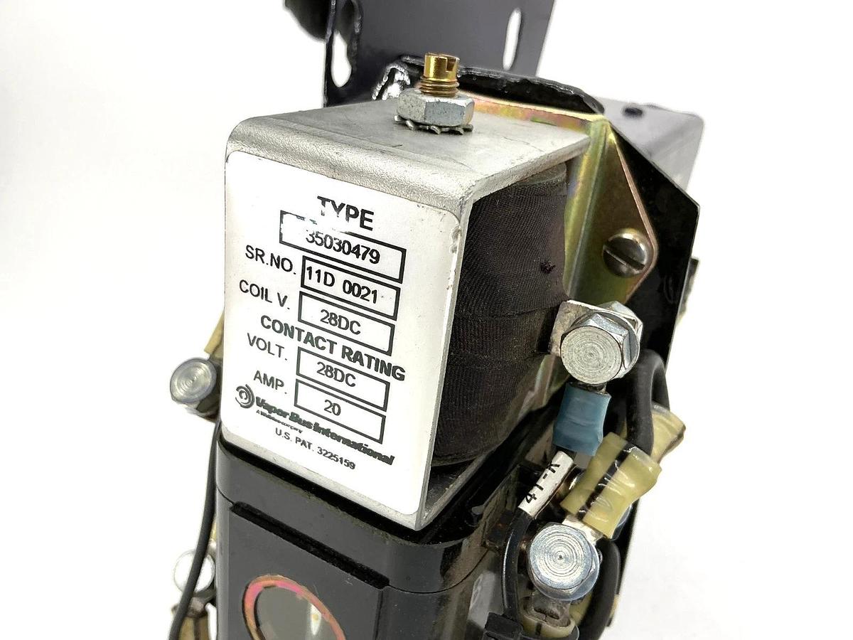 Used LeTourneau 409-4811 Polarity Sensitive Switch 24VDC Coil 35030479 20A 28VDC 4094
