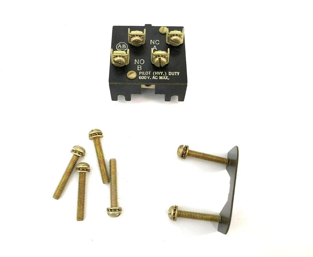 Lot of 2 New Allen Bradley 800T-XA Contact Blocks 1 NO - 1 NC Series A, Series F
