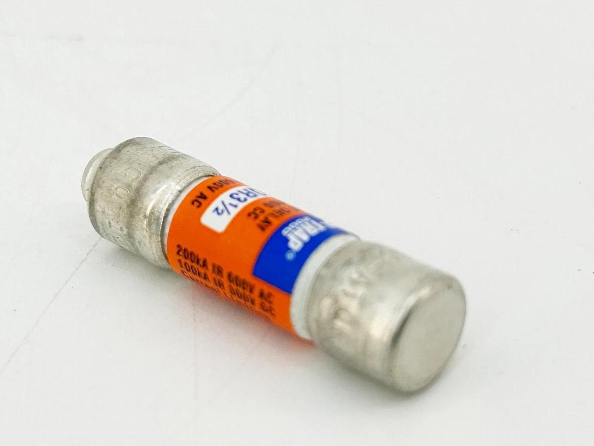 New Lot of 2 Gould ATQR3-1/2 Time Delay Fuse 3-1/2A 600V Class CC