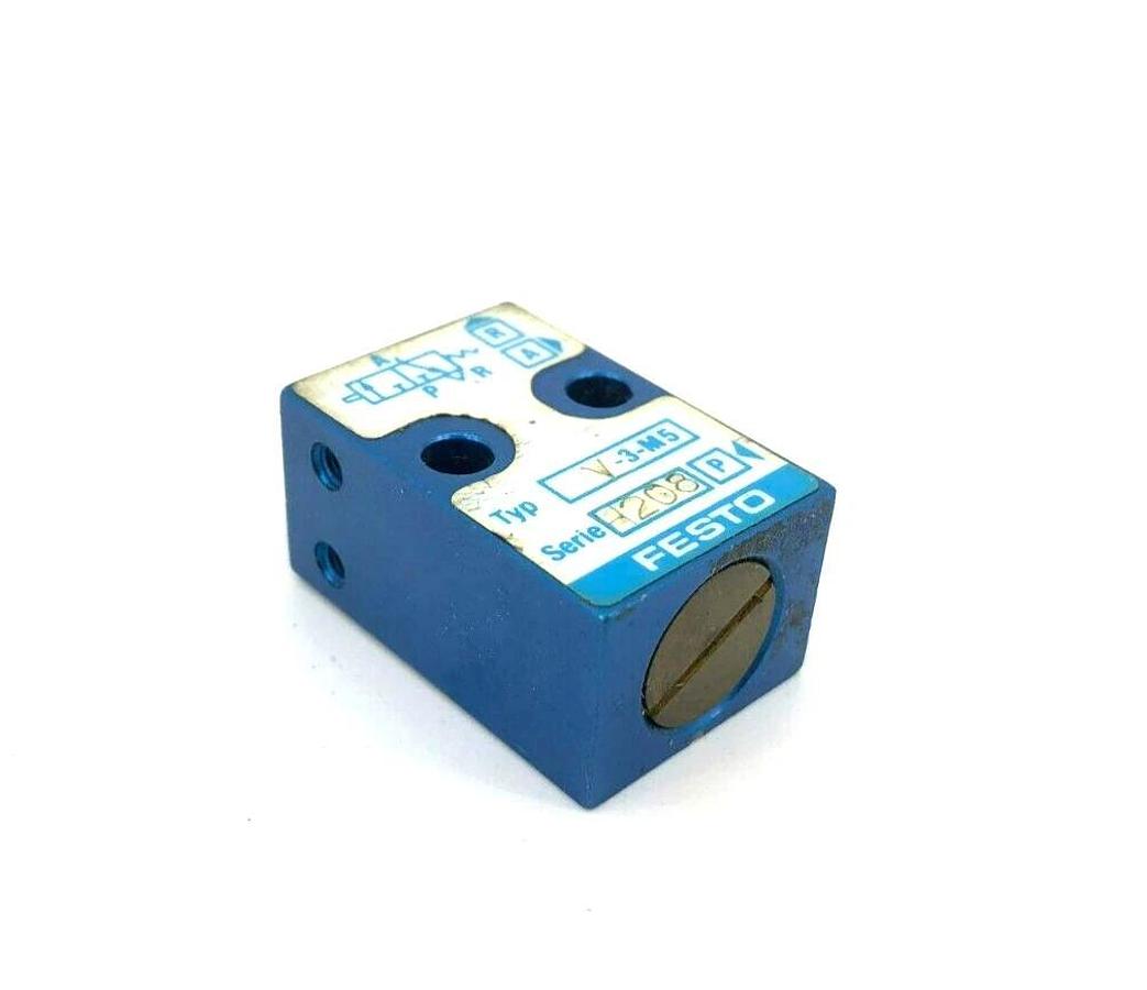 Used Festo V-3-M5 Stem Actuated Valve 3626