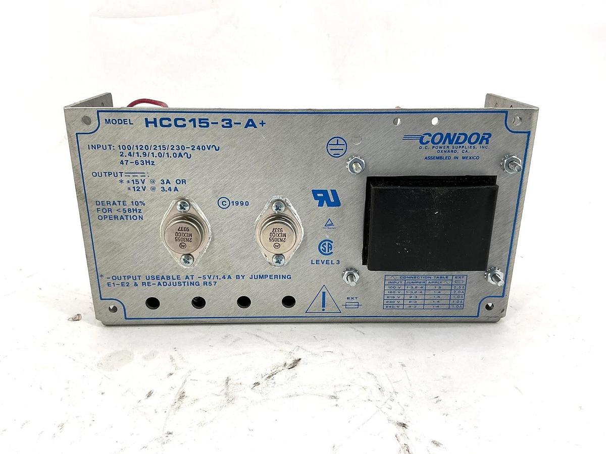 Used Condor HCC15-3-A+ Power Supply 3A 230/240V