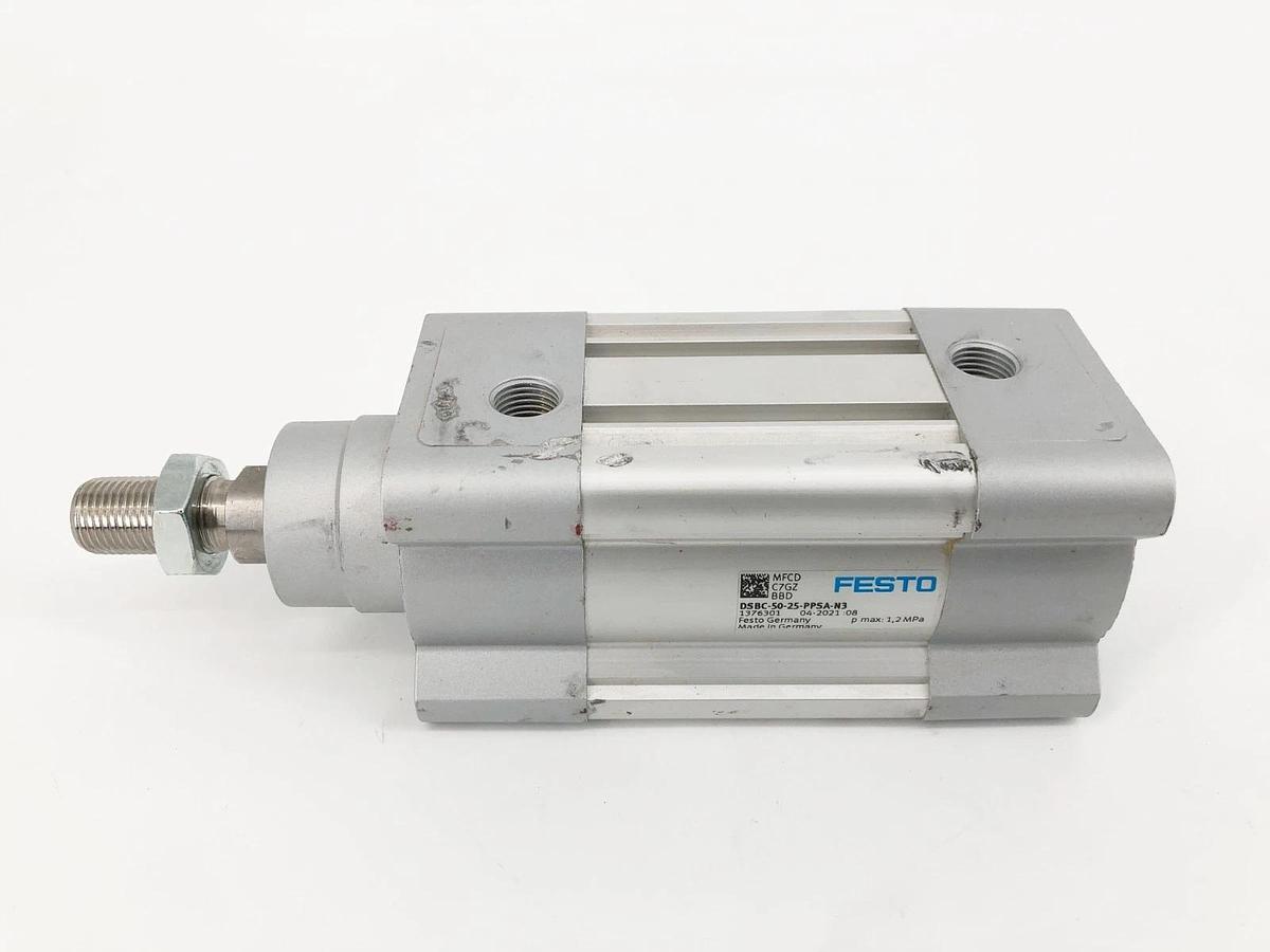 Used Festo DSBC-50-25-PPSA-N3 Cylinder 50mm Bore 25mm Stroke 1376301 1.2mPa