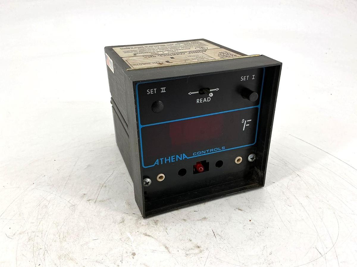 Used Athena Controls 4000-B Temp Controller 0-250F 7/5A 120/240VAC 1PH 50/60HZ 4000B