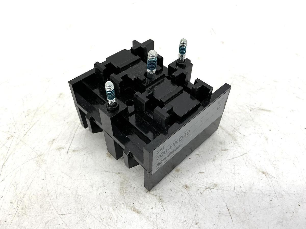New Allen Bradley 700-PKB40 Ser D Type PK Second Deck 4NO 0NC 4P 20A 700PKB40