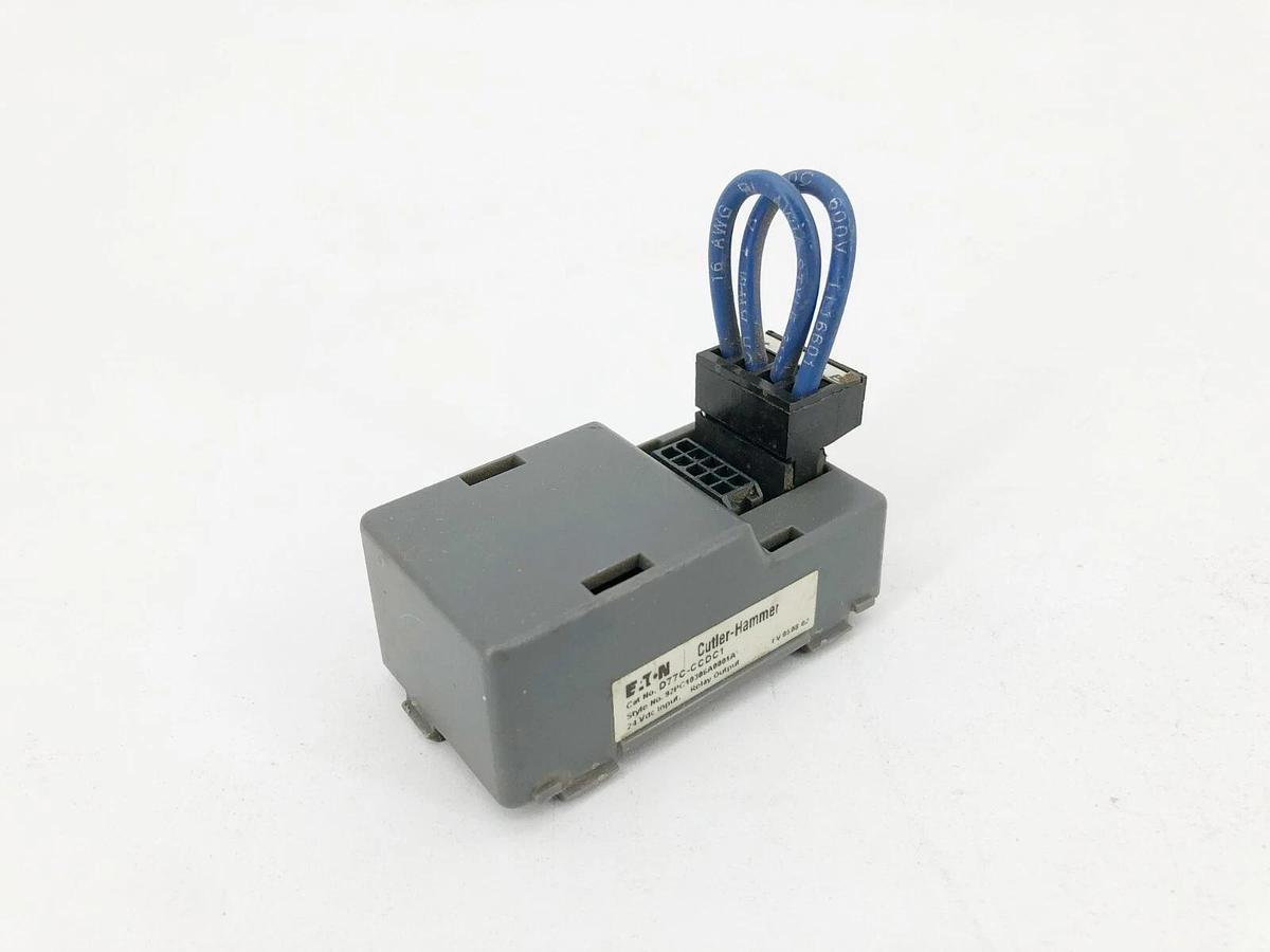 Used Eaton Cutler Hammer D77C-CCDC1 Output Relay Module 24VDC Input
