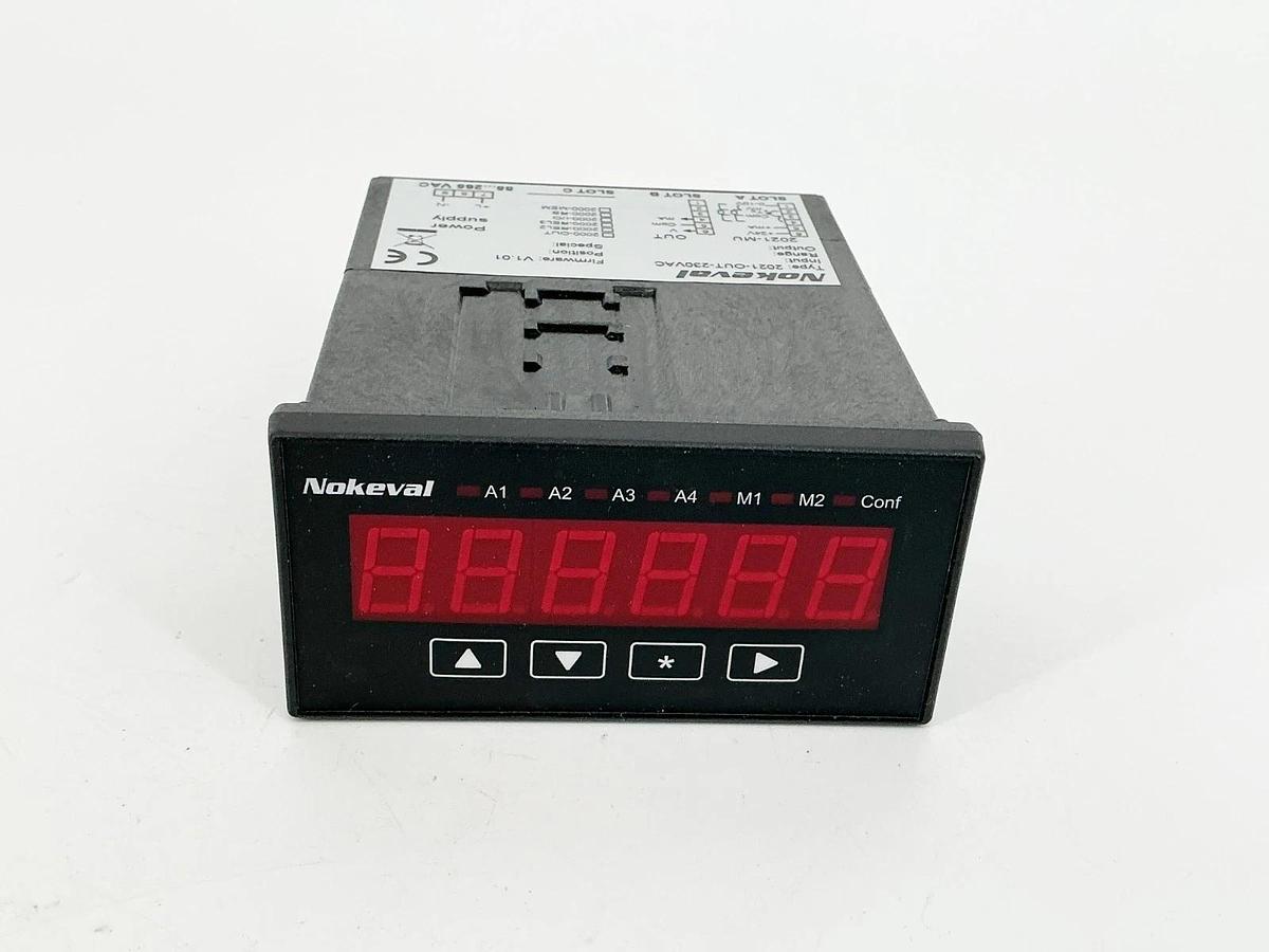 New Nokeval 2021-230V Panel Meter 85-250VAC Model 2021 - No Box