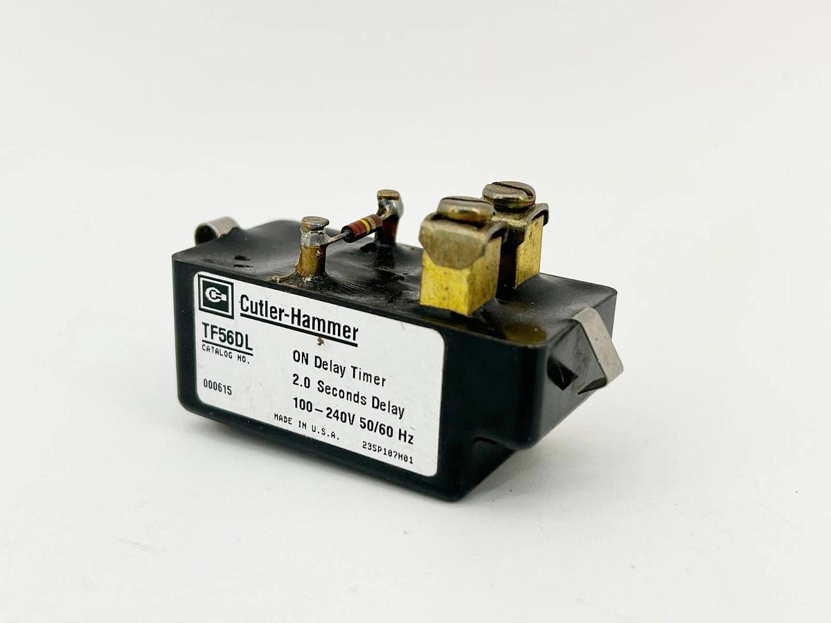New Cutler Hammer TF56DL On Delay Timer 2 Second Delay 100-240V 50/60Hz