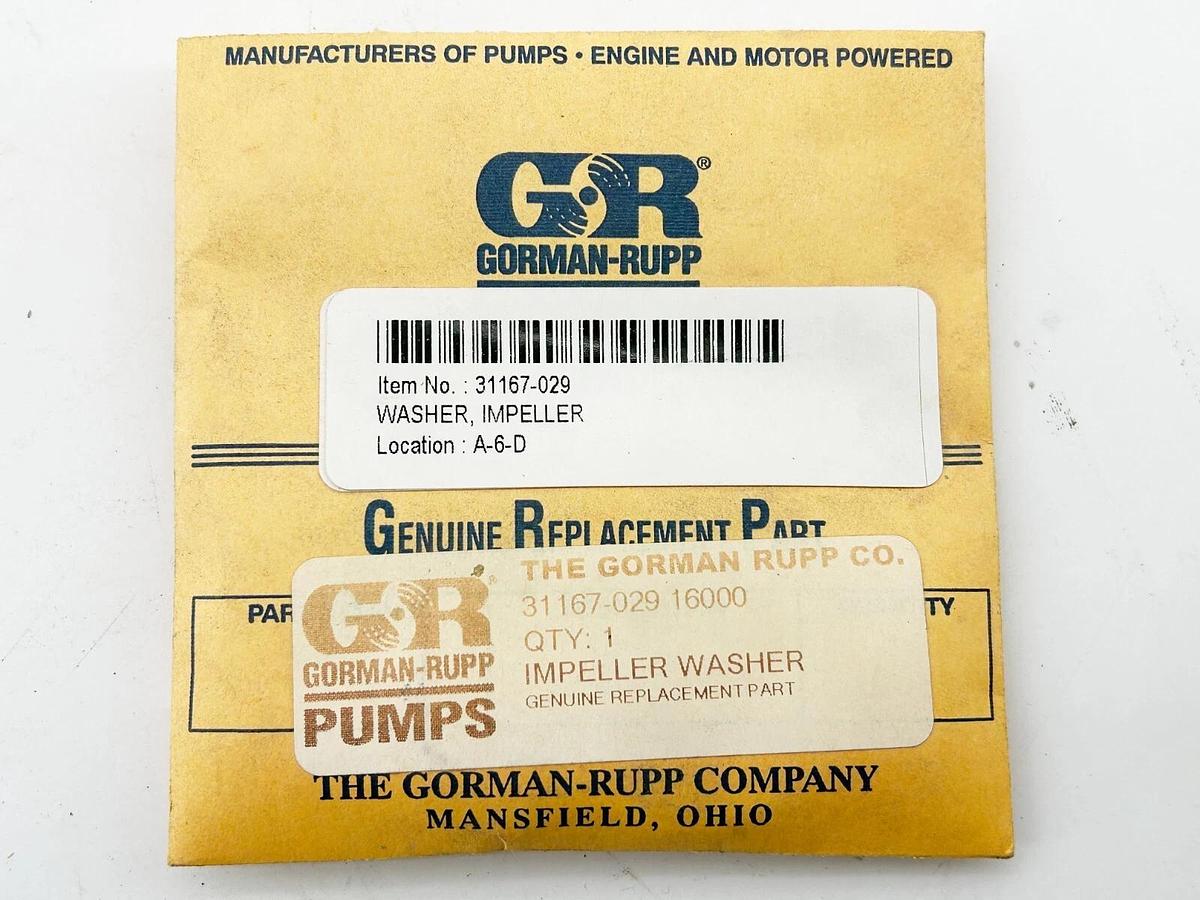 New Gorman-Rupp 31167-029-16000 Washer Impeller