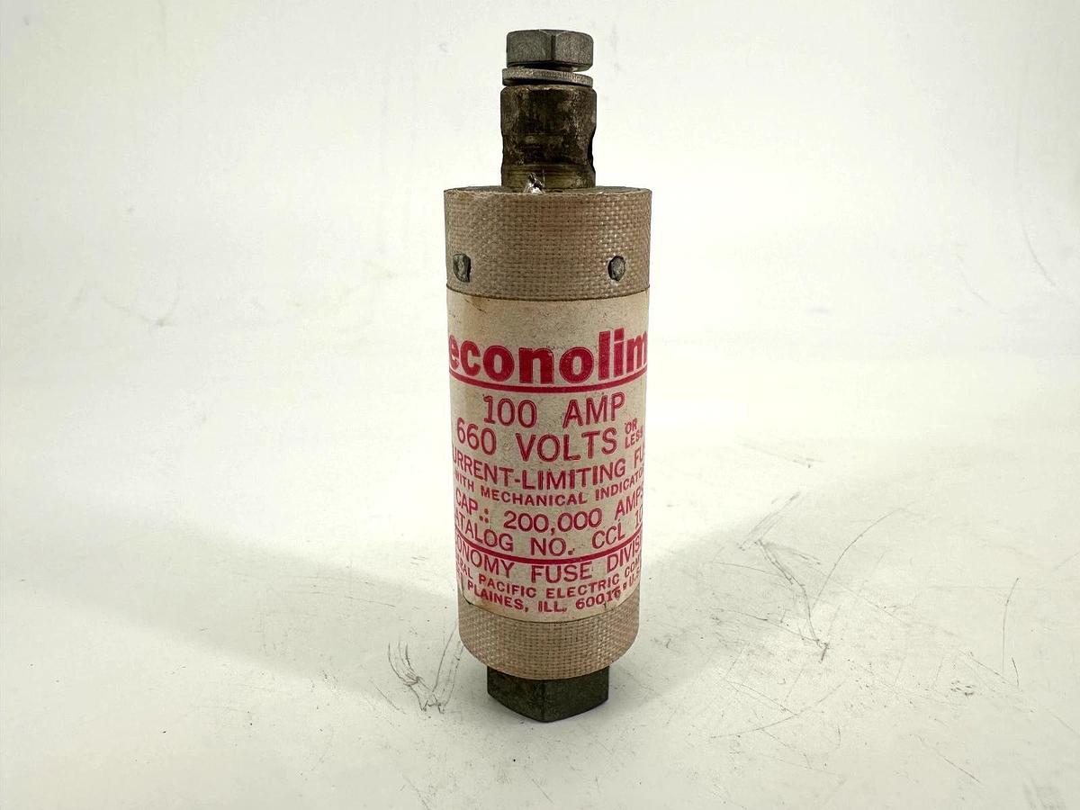 Used Econolim CCL-100 Current-Limit Fuse with Mechanical Indicator 100A 660V