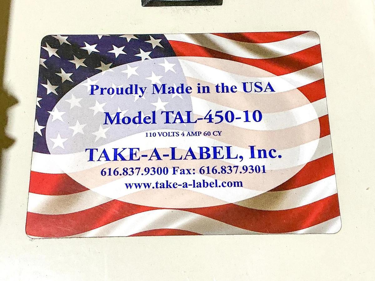 New Take A Label Inc TAL-450-10 Label Dispenser - No Box