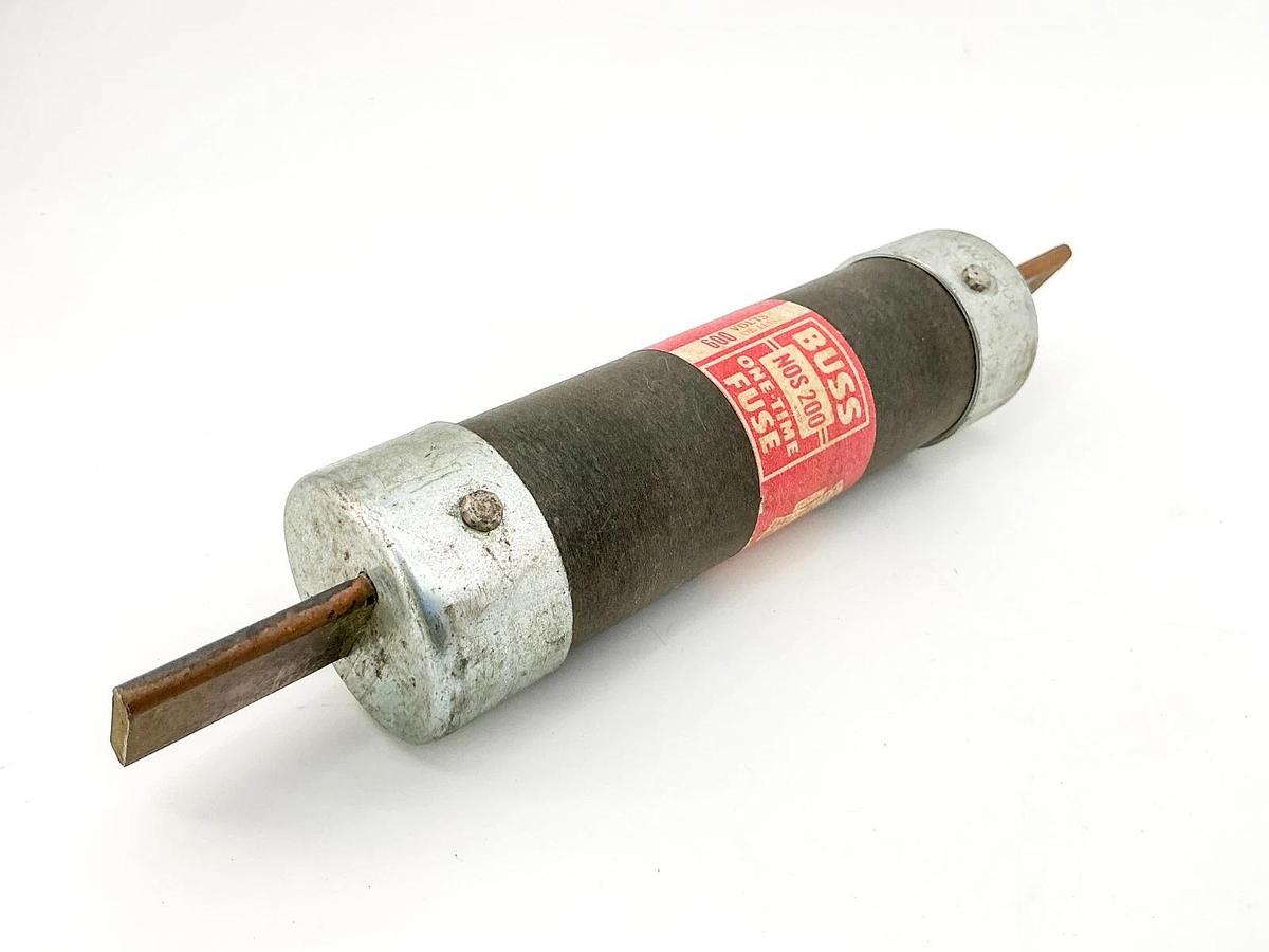 New Bussmann NOS-200 One Time Fuse 200A 600V - No Box