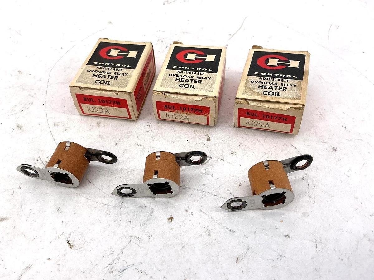 Lot of 3 New Cutler-Hammer 1022A Heater Coil for Adjustable Overload Relay