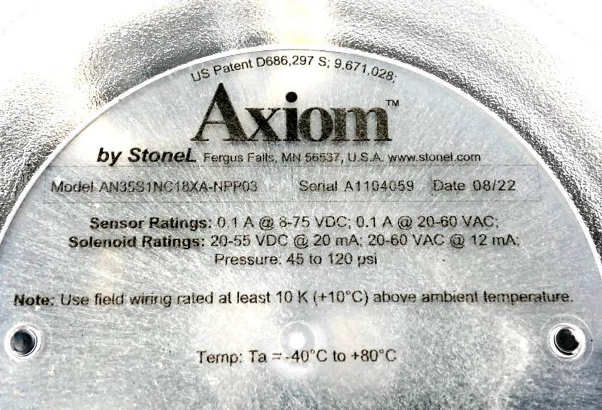New StoneL Axiom AN35S1NC18XA-NPP03 Intrinsically Safe Valve Monitor