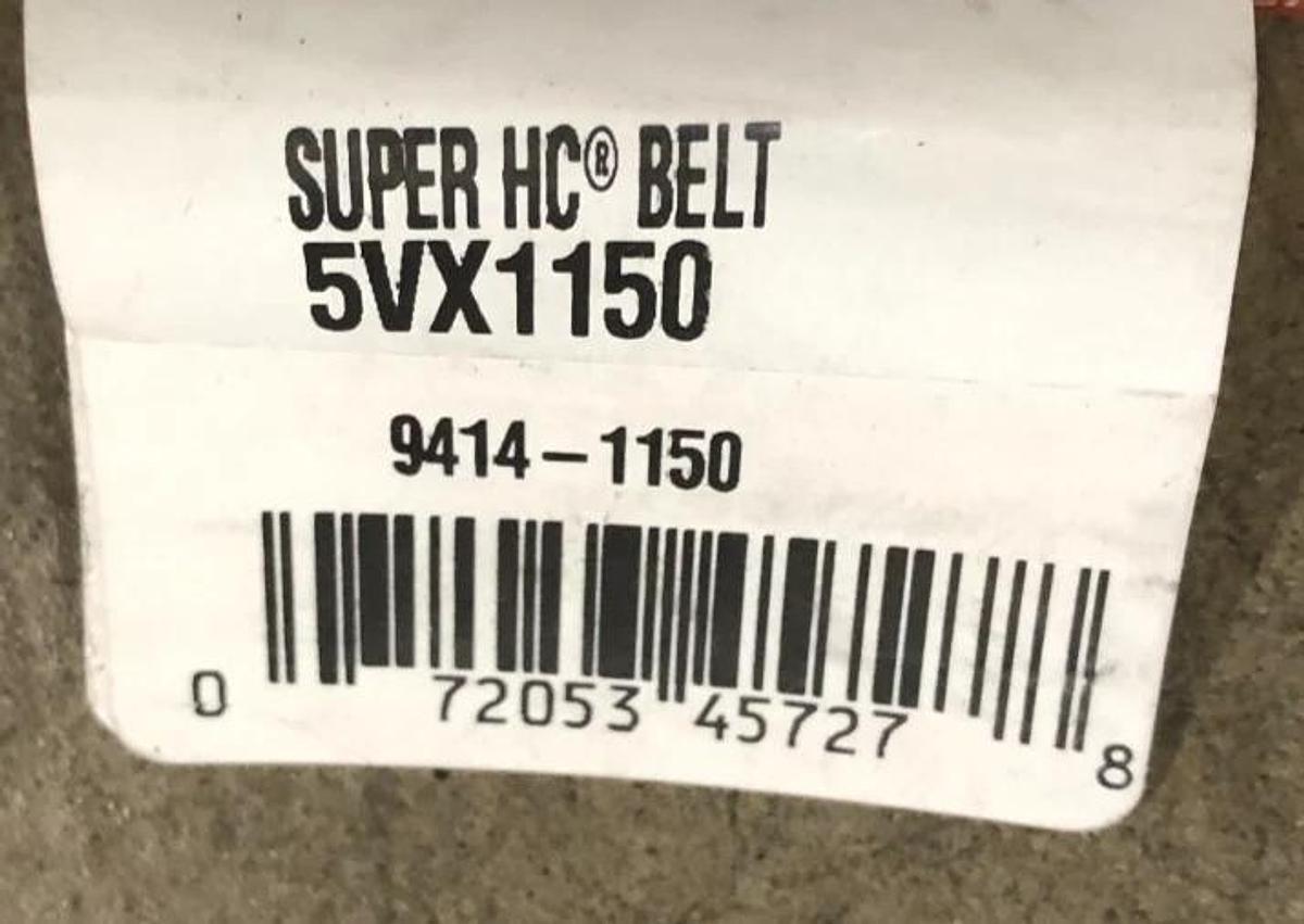 Lot of 2 New Gates 5VX1150 Super HC Cogged V-Belts - No Box