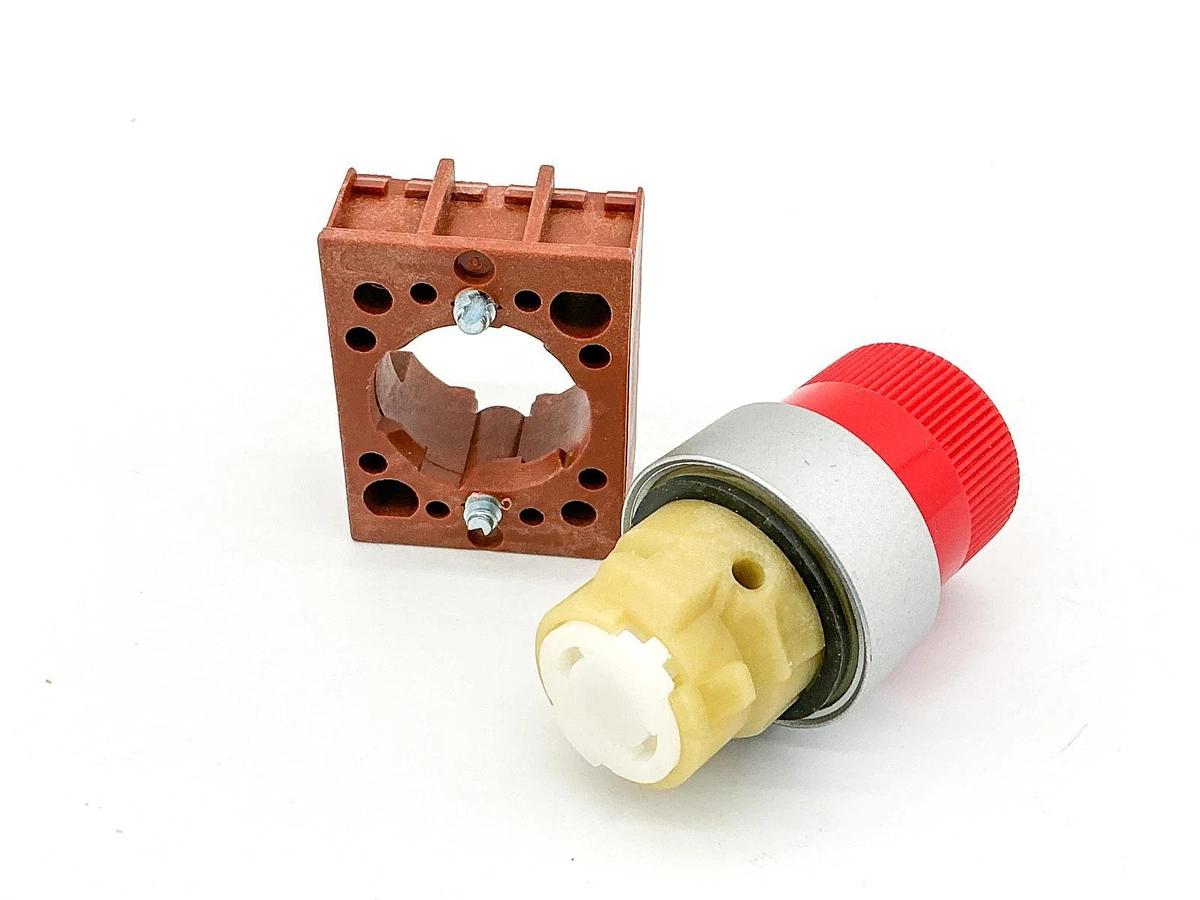 New Siemens 3SB02-KERA 22MM Pushbutton Extended Red Twist Release