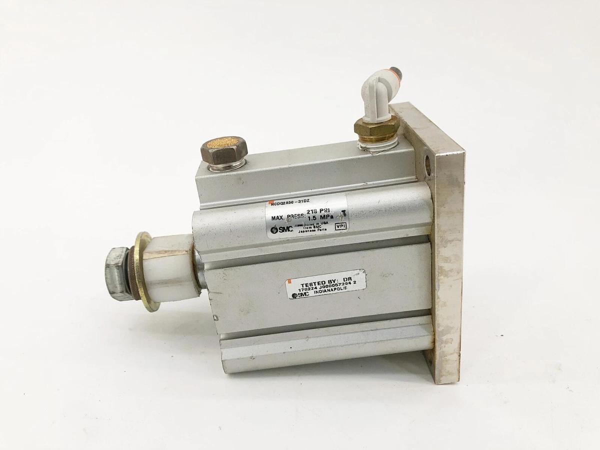 Used SMC NCDQ2A50-31DZ Double Acting Compact Cylinder