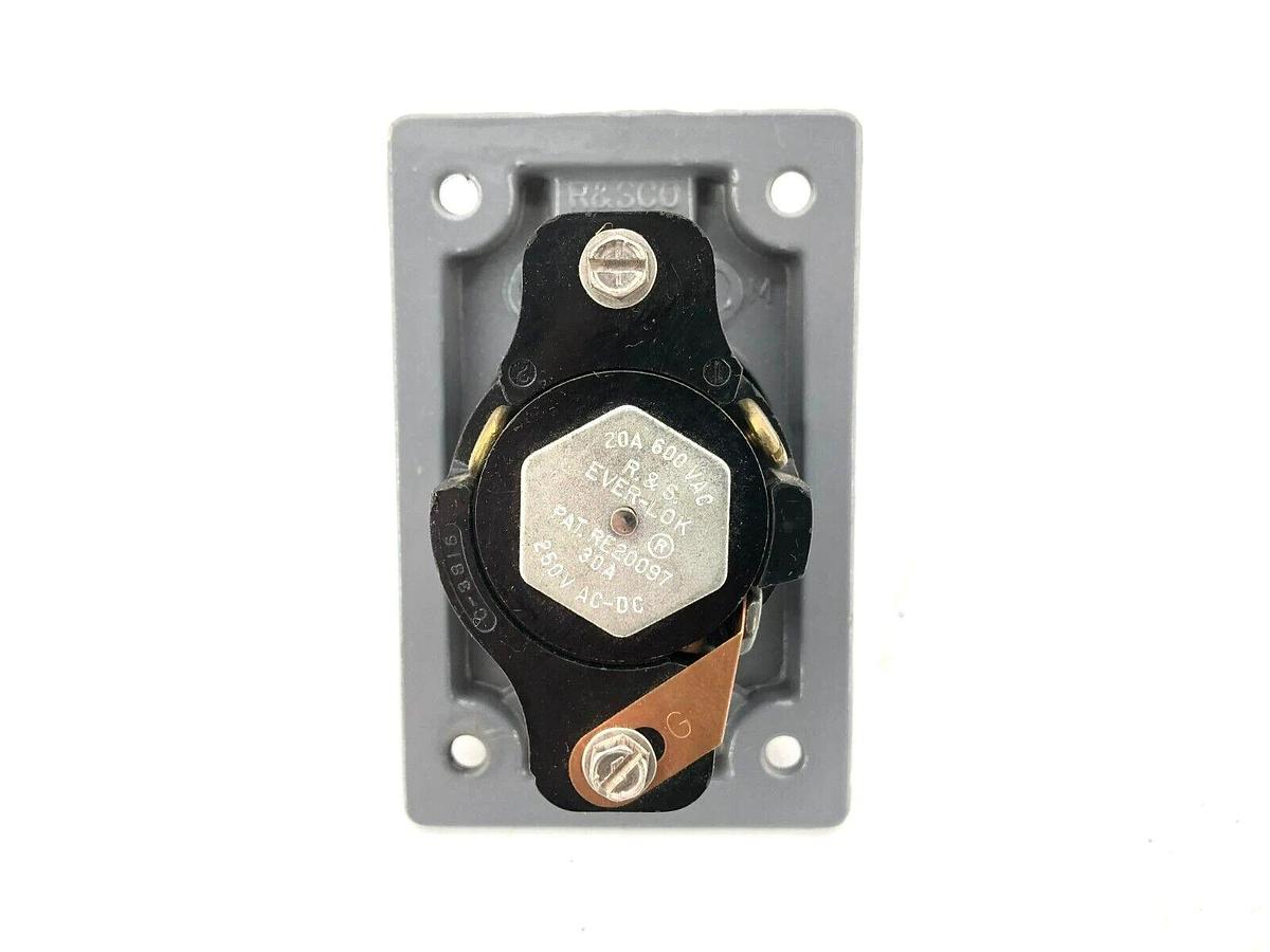Used Russellstoll 3753 Receptacle 30A 250V 20A 600VAC