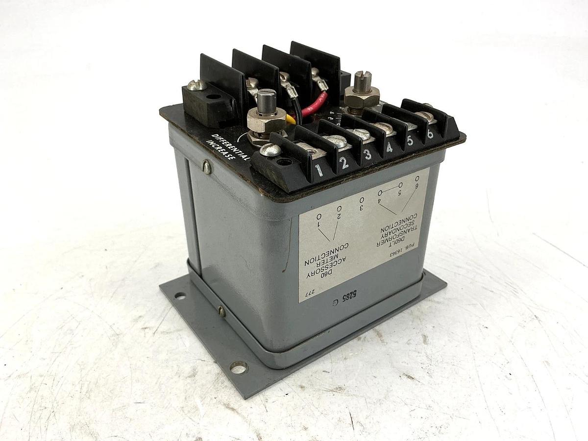 Used Cutler-Hammer D60LA Ser A1 Adjustable Current Relay 600VAC 50/60HZ