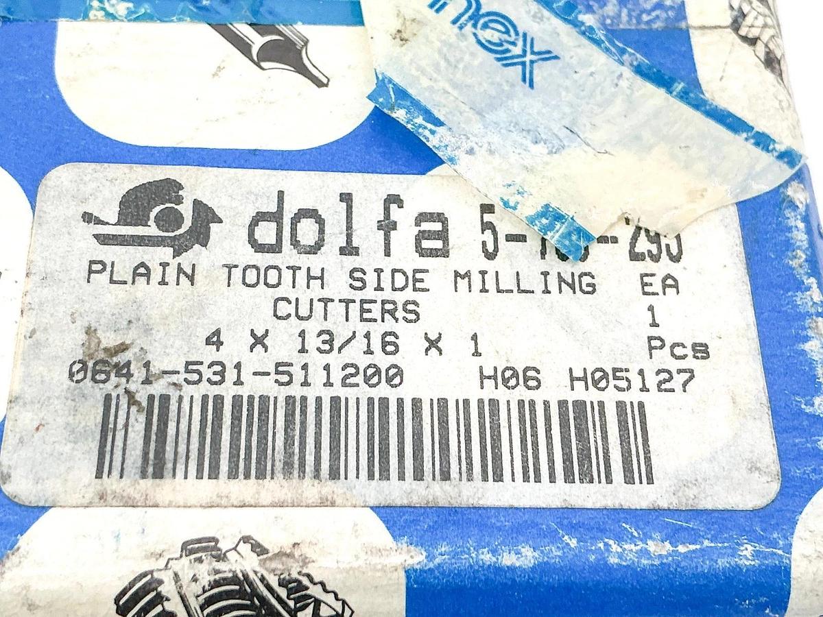 New Dolfamex 5-706-295 Plain Tooth Side Milling Cutter 4X13/16X1