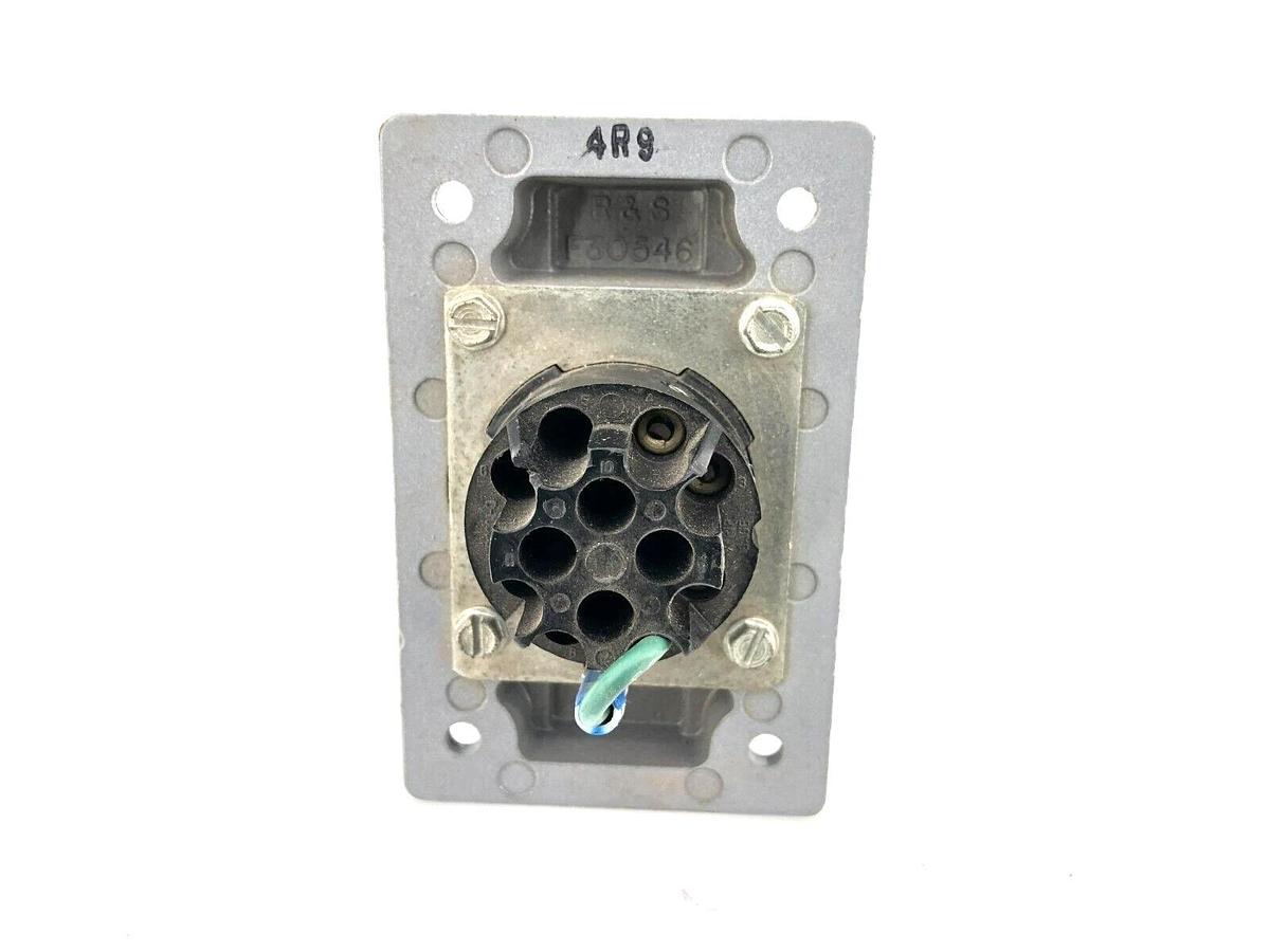 New RussellStoll SKWR4G Receptacle 20 Amp 600VAC 250VDC Receptacle 4 Wire 3 Pole