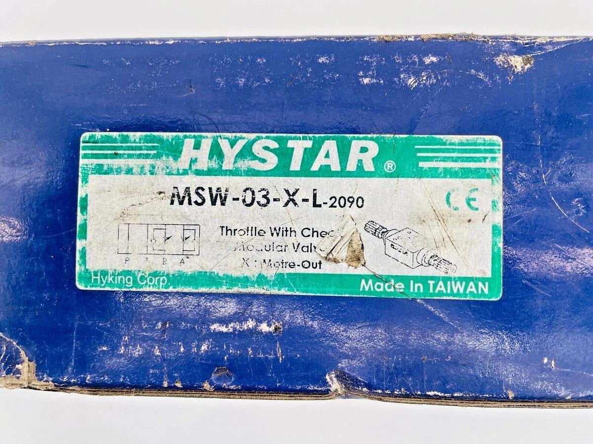New Hystar MSW-03-X-L Throttle Check Modular Valve MSW-03-X-L-2090