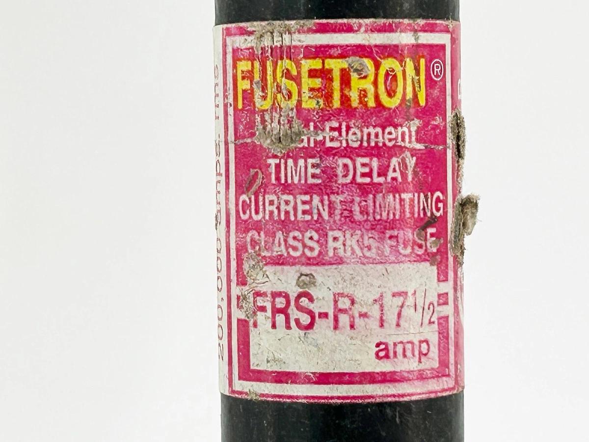 New Lot of 2 Bussmann FRS-R-17-1/2 Time Delay Dual Element Fuse 17.5A 600V RK5