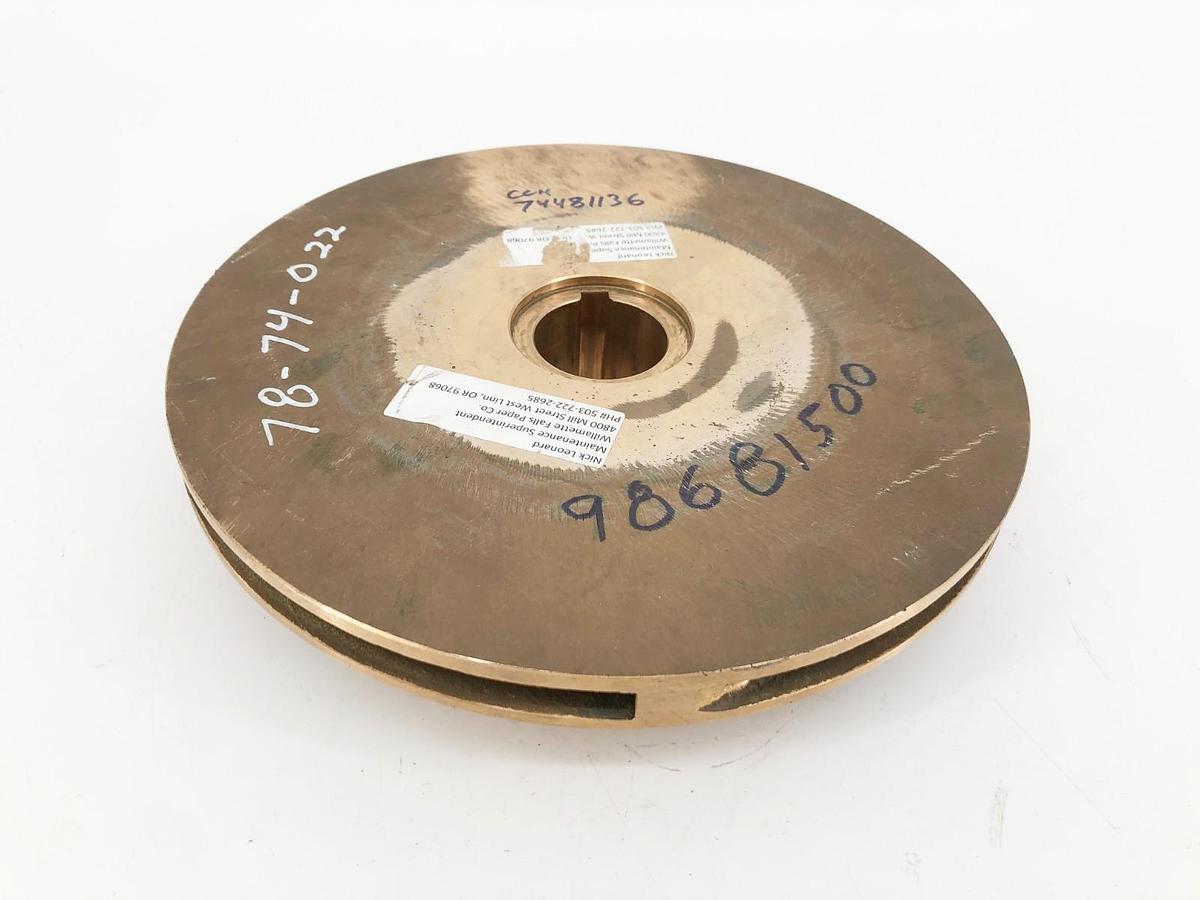 New 98681500 Impeller C90700 Tin Bronze 10-5/8" OD 1-3/4" Bore - No Box