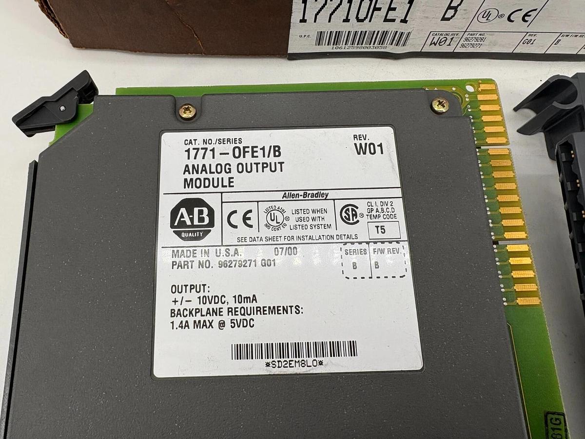 New Allen Bradley 1771-OFE1 Ser. B PLC-5 Analog Voltage Output Module