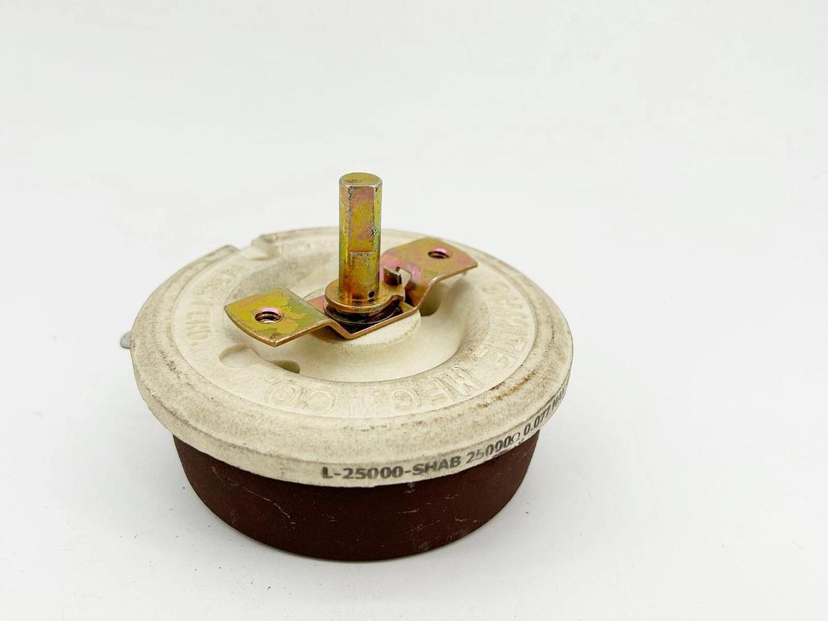 New Lot of 2 Ohmite RE-19607 Rheostat Potentiometer 0323A 25000OHMS